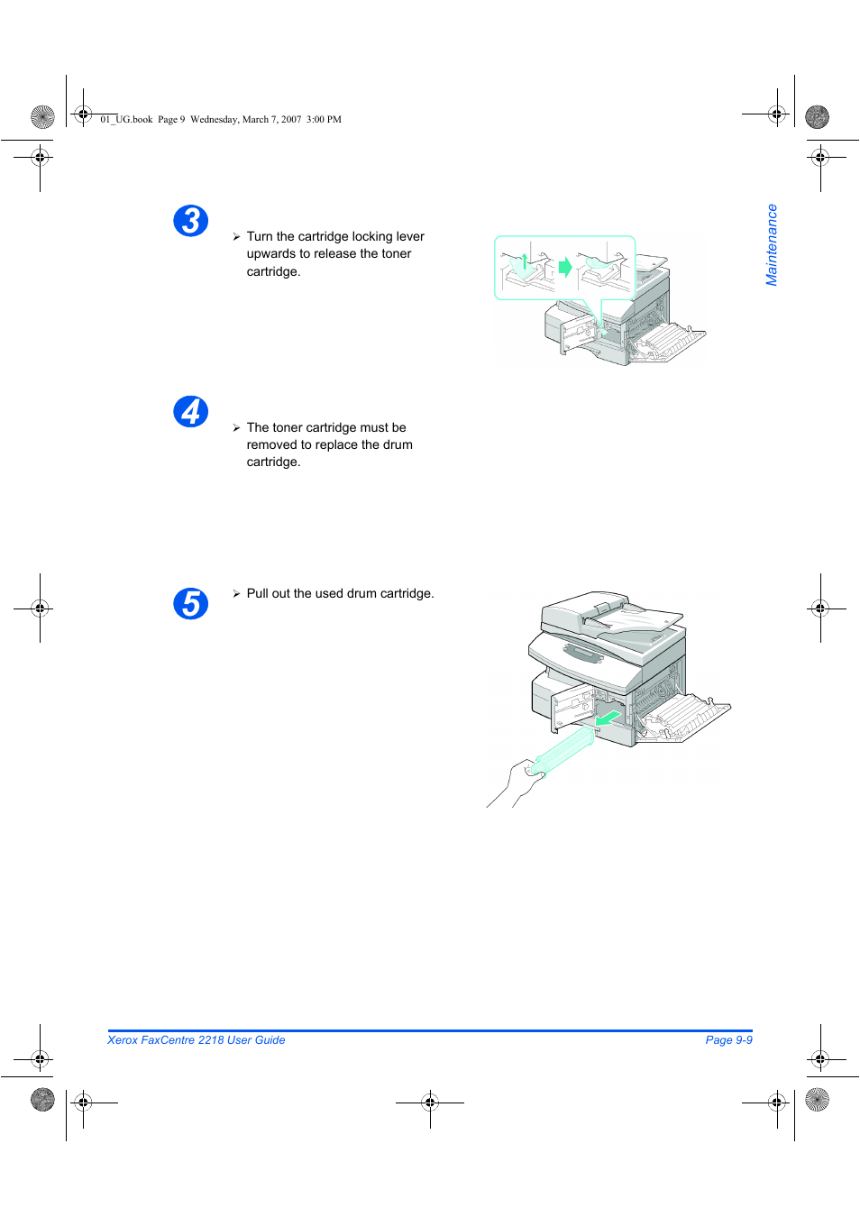 Xerox FaxCentre 2218 User Manual | Page 177 / 212