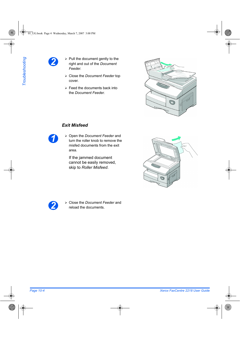 Xerox FaxCentre 2218 User Manual | Page 182 / 212