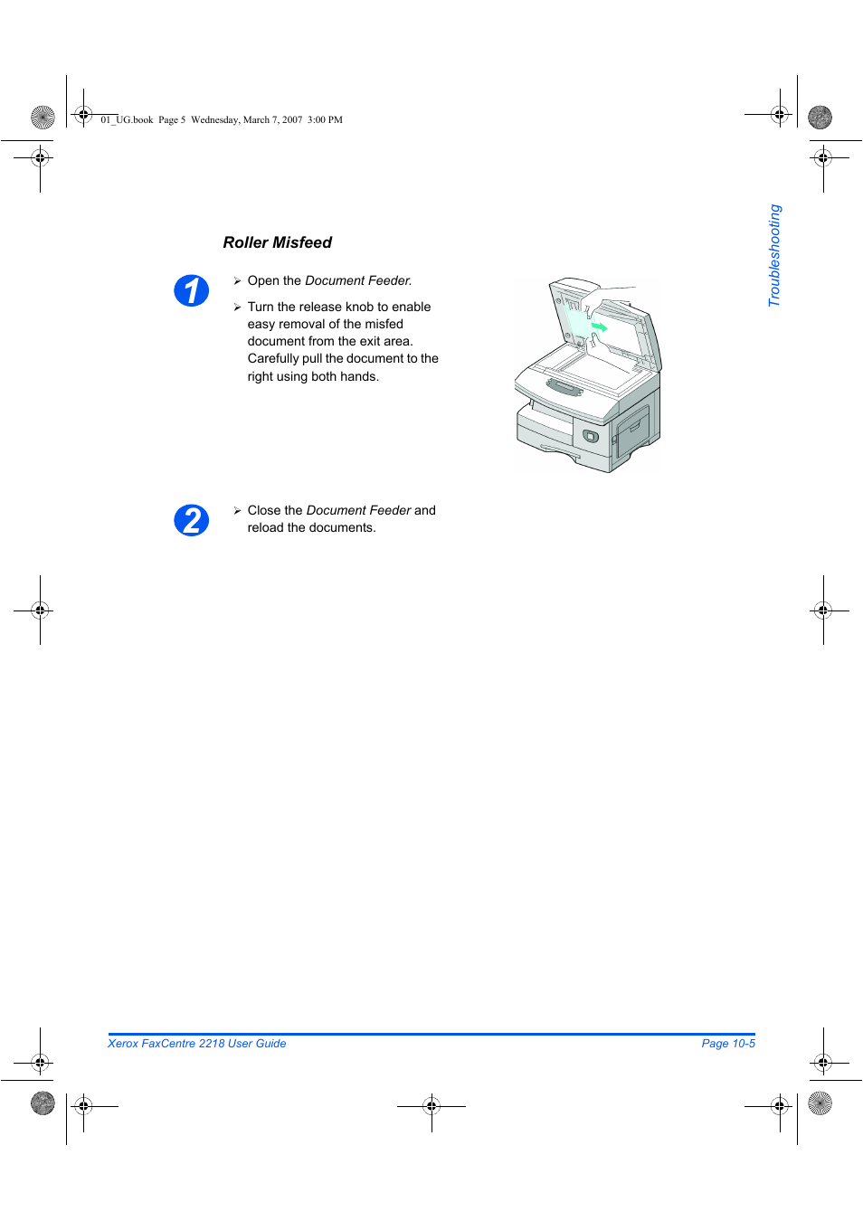 Xerox FaxCentre 2218 User Manual | Page 183 / 212