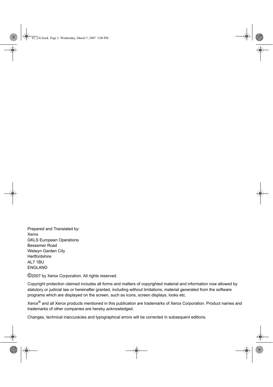 Xerox FaxCentre 2218 User Manual | Page 2 / 212