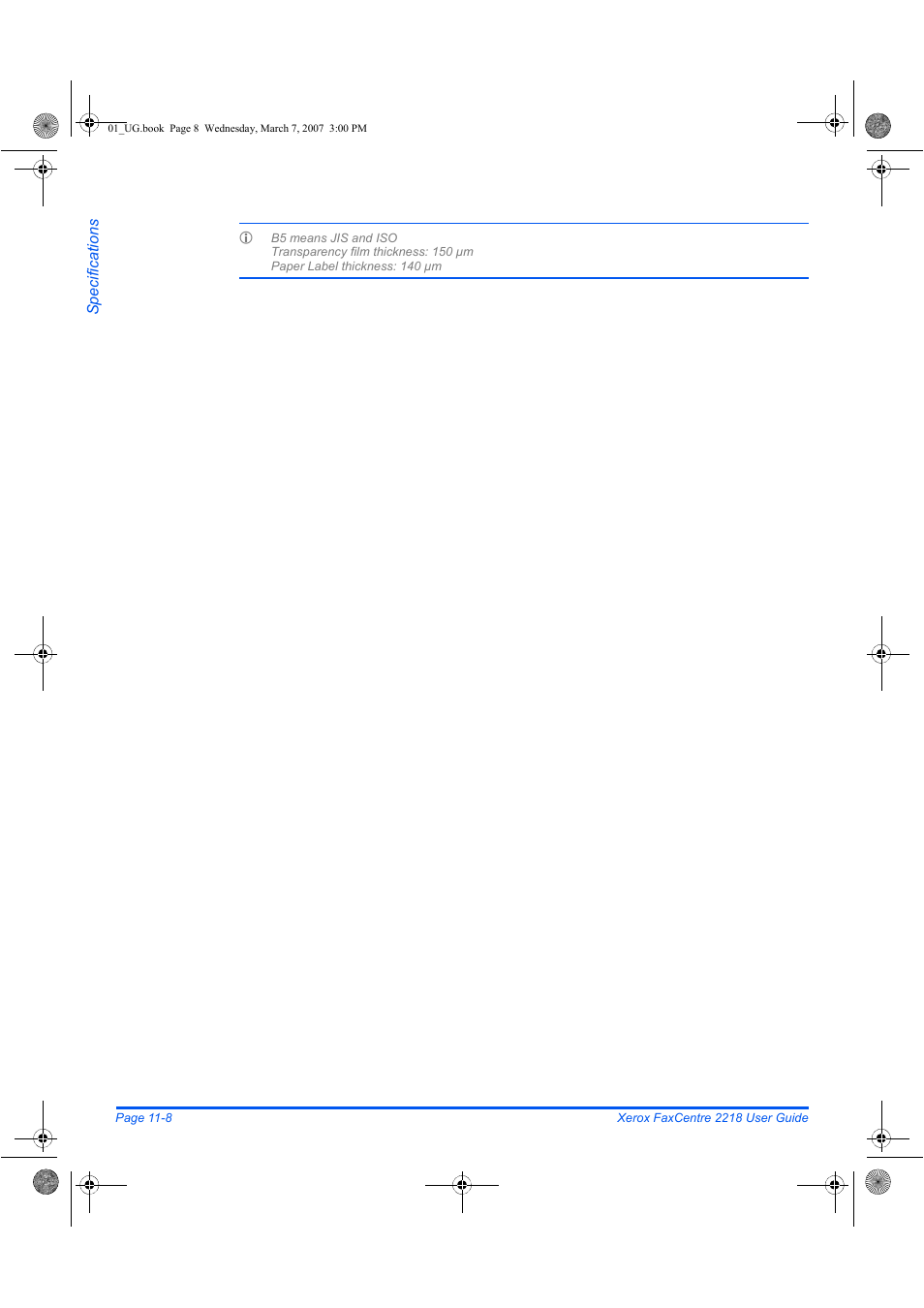 Xerox FaxCentre 2218 User Manual | Page 206 / 212