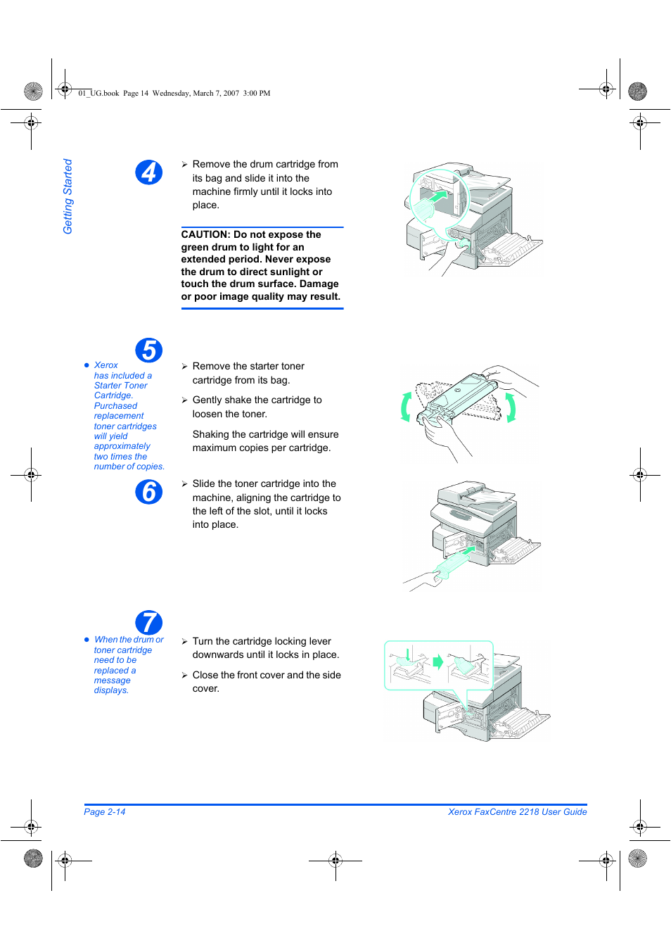 Xerox FaxCentre 2218 User Manual | Page 42 / 212