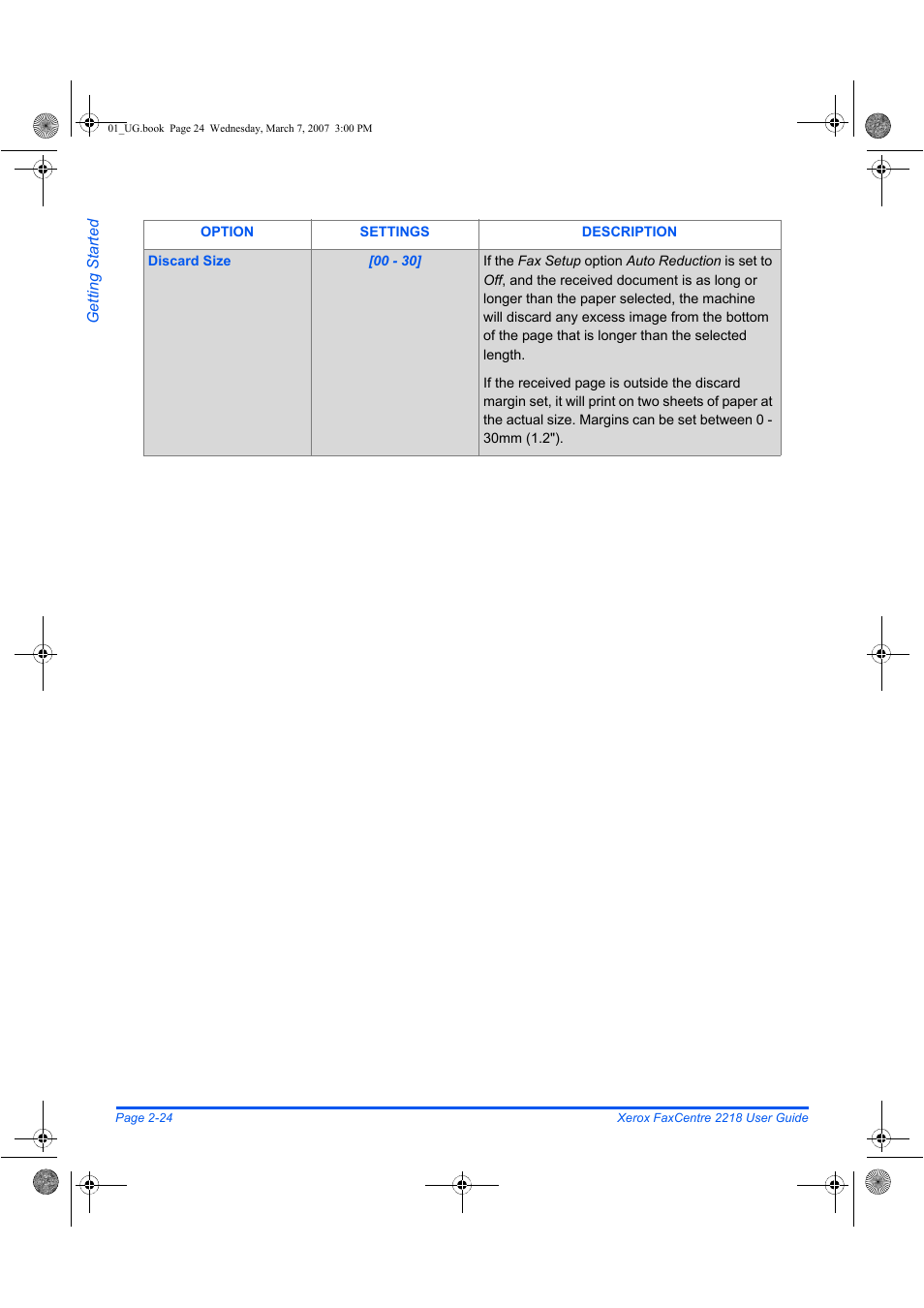 Xerox FaxCentre 2218 User Manual | Page 52 / 212