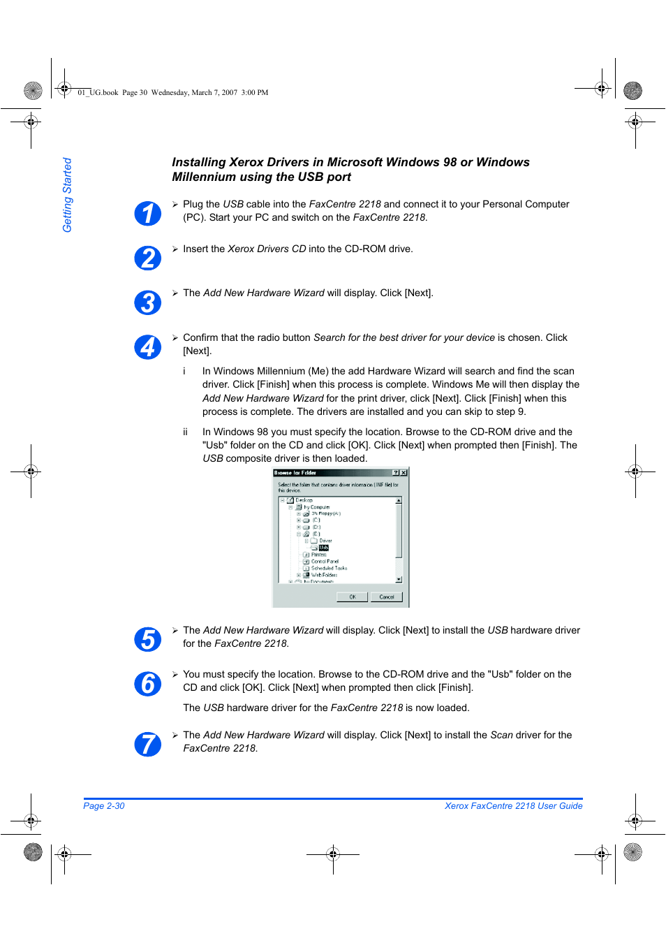 Xerox FaxCentre 2218 User Manual | Page 58 / 212