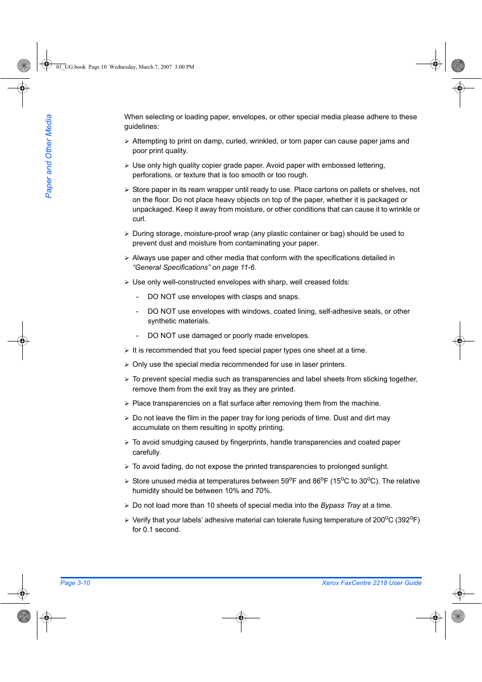 Xerox FaxCentre 2218 User Manual | Page 72 / 212