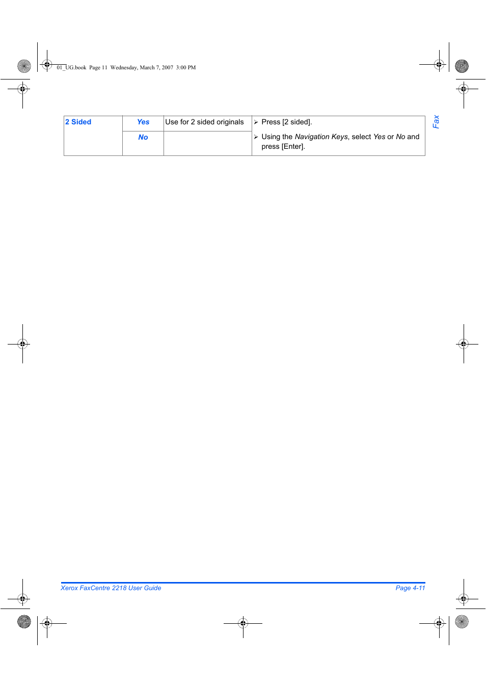 Xerox FaxCentre 2218 User Manual | Page 85 / 212