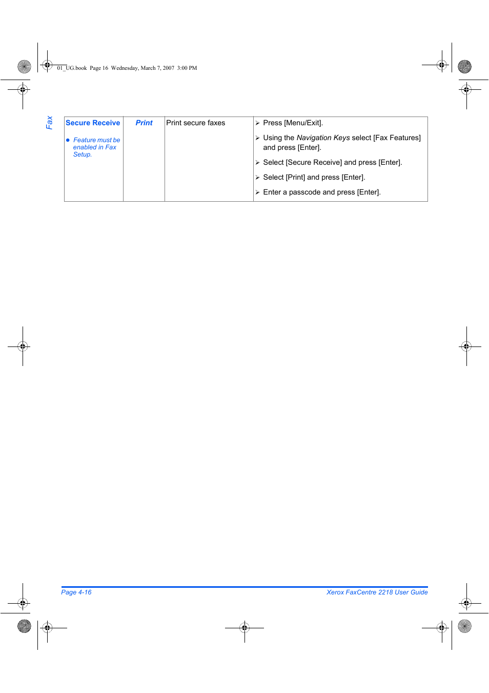 Xerox FaxCentre 2218 User Manual | Page 90 / 212