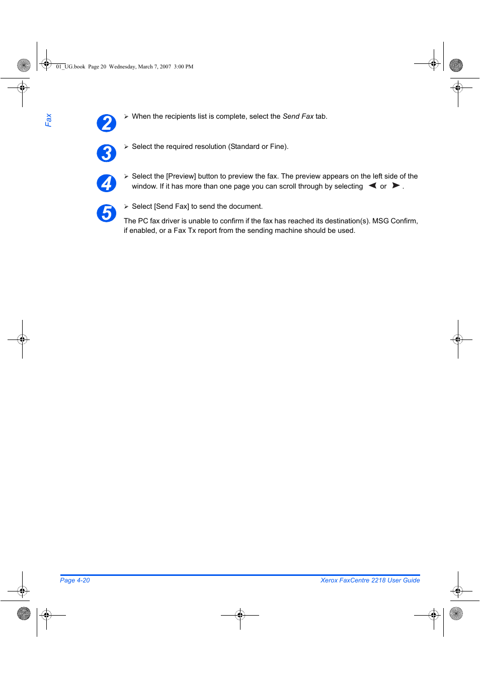 Xerox FaxCentre 2218 User Manual | Page 94 / 212