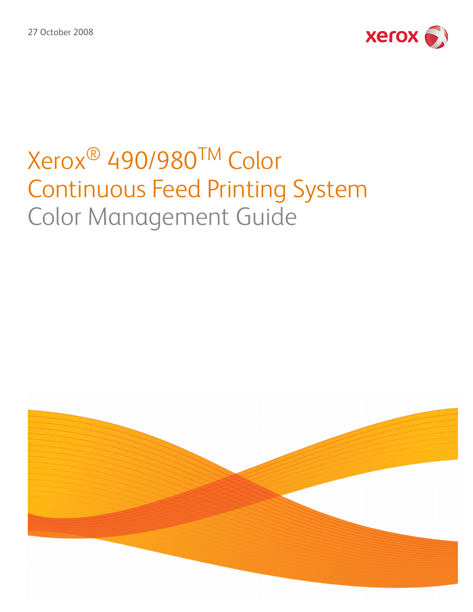 Xerox COLOR 490 User Manual | 102 pages