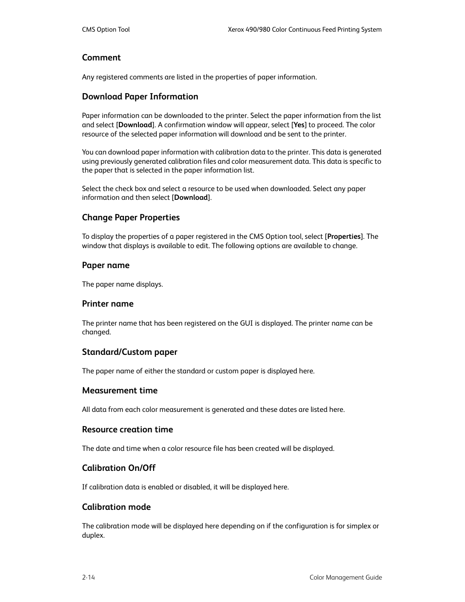 Xerox COLOR 490 User Manual | Page 26 / 102