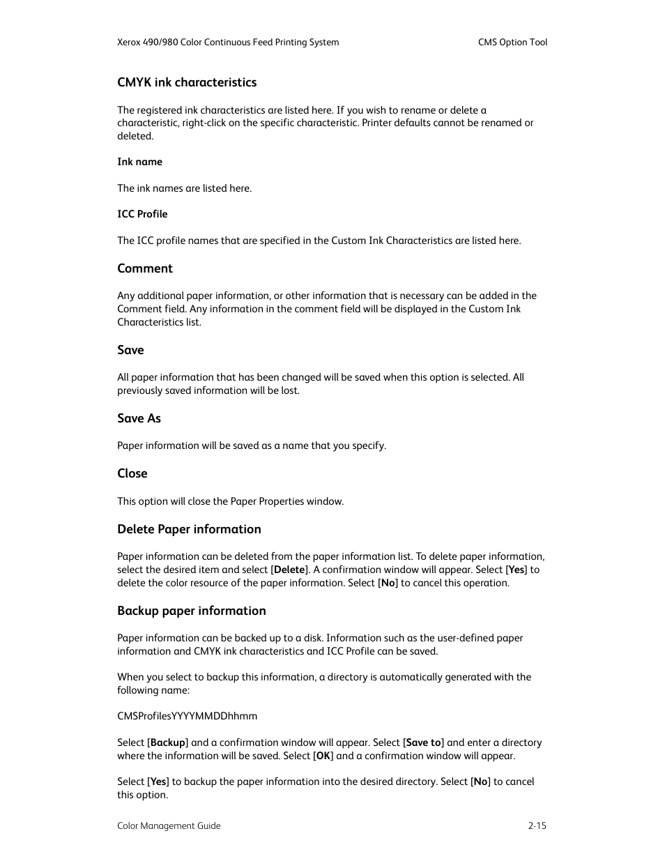 Xerox COLOR 490 User Manual | Page 27 / 102