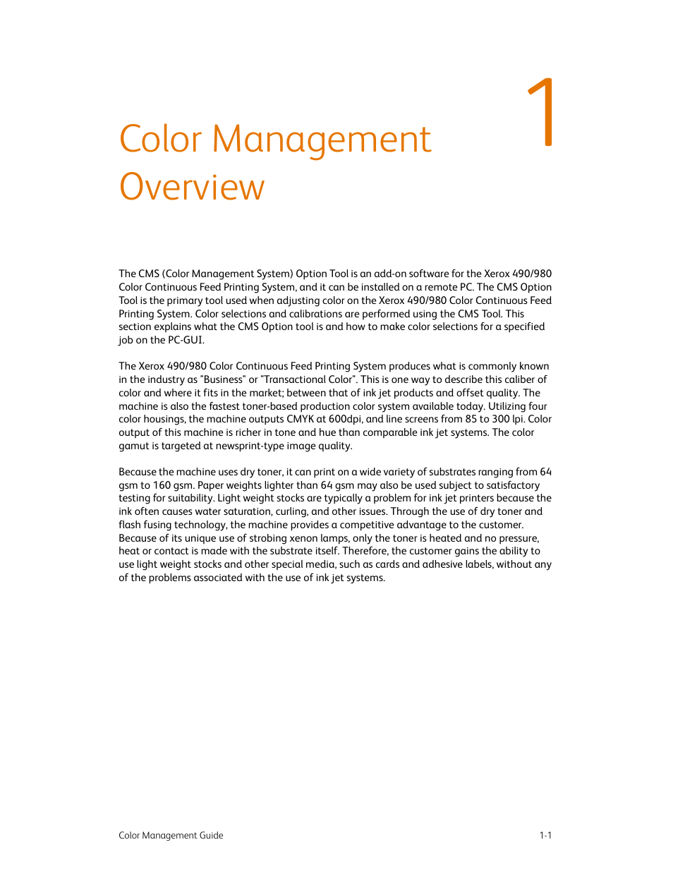 Xerox COLOR 490 User Manual | Page 5 / 102