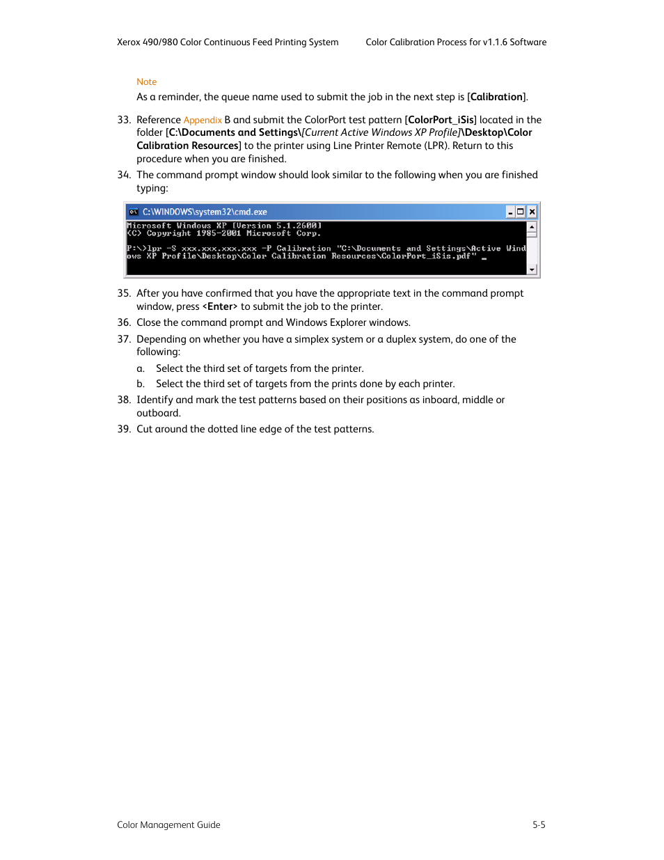 Xerox COLOR 490 User Manual | Page 65 / 102