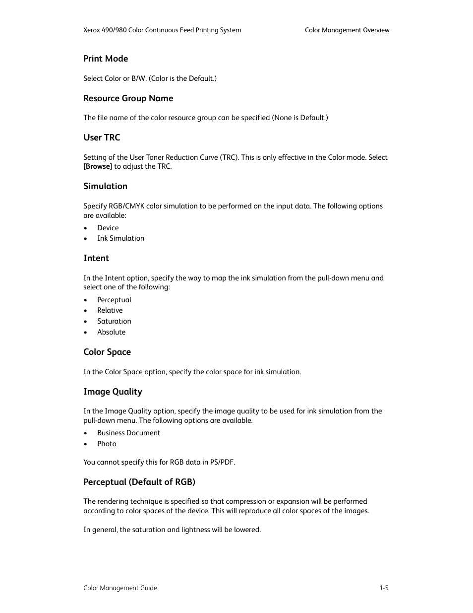 Xerox COLOR 490 User Manual | Page 9 / 102