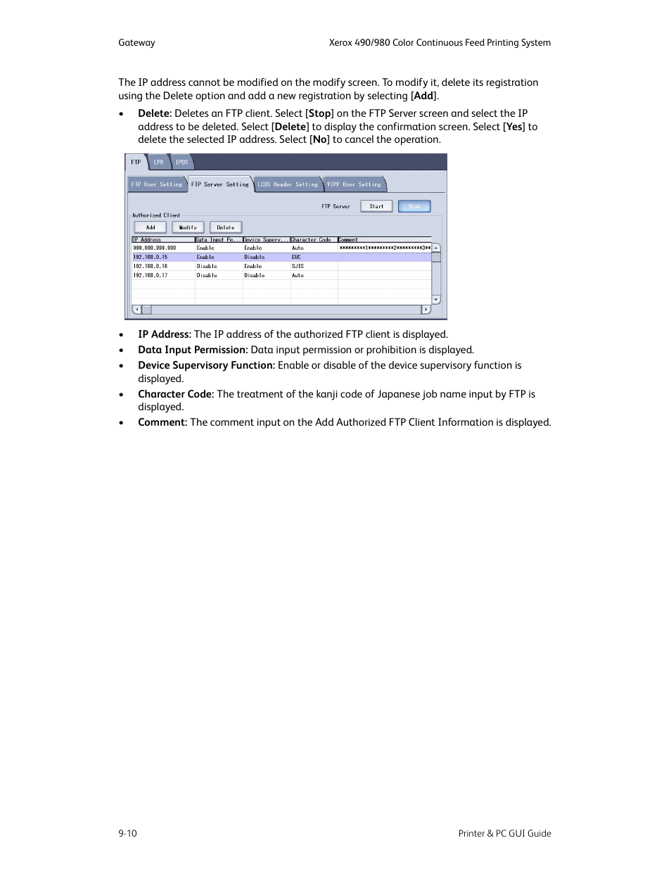 Xerox 490 User Manual | Page 144 / 262