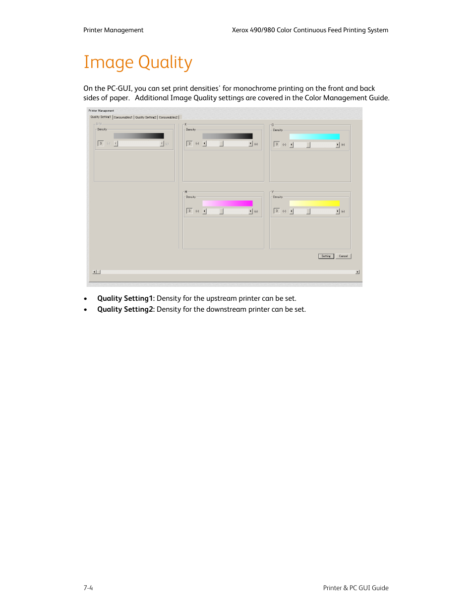 Image quality, Image quality -4 | Xerox 490 User Manual | Page 94 / 262