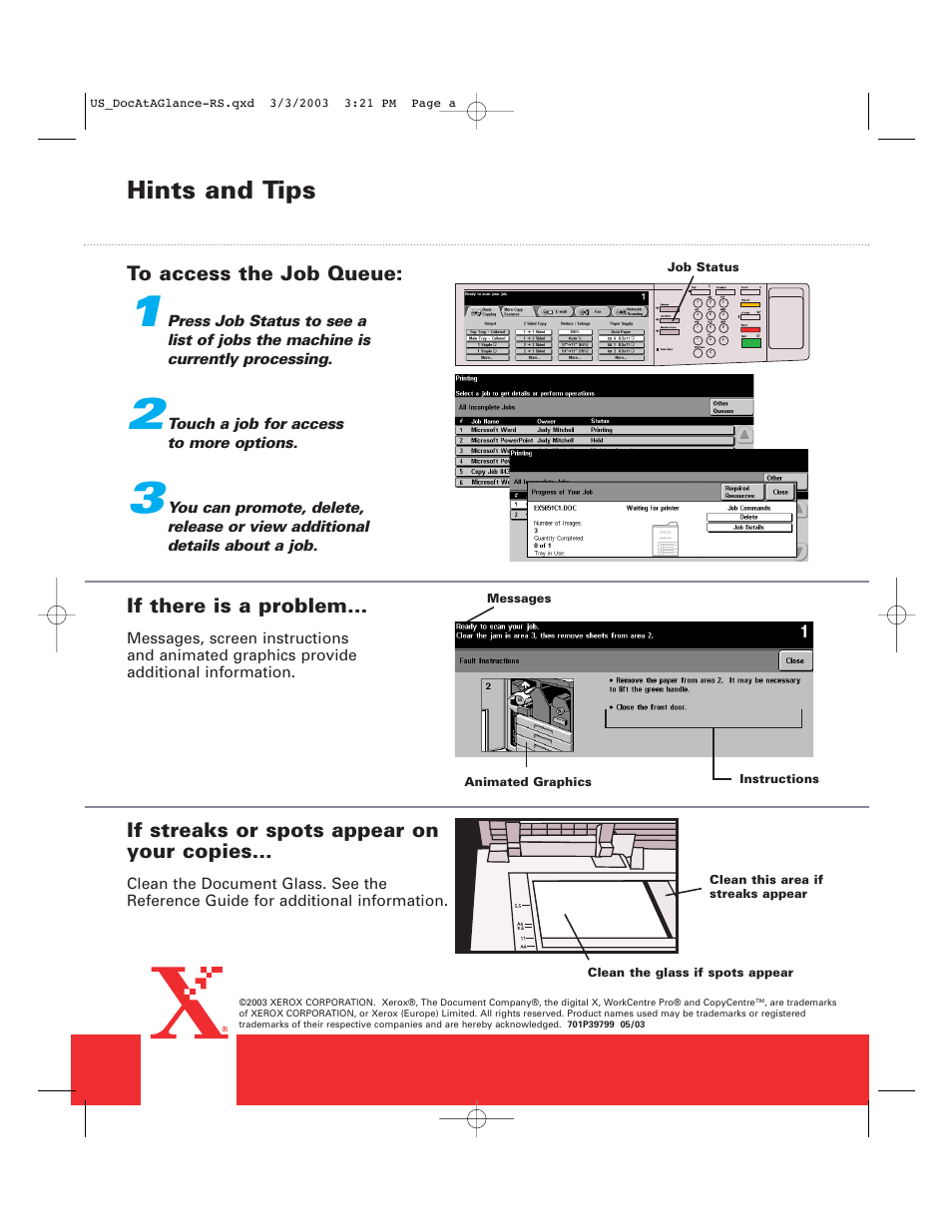 Hints and tips | Xerox 65 User Manual | Page 16 / 16