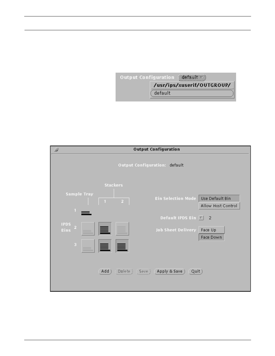 Creating a new output configuration | Xerox 4890 User Manual | Page 110 / 134