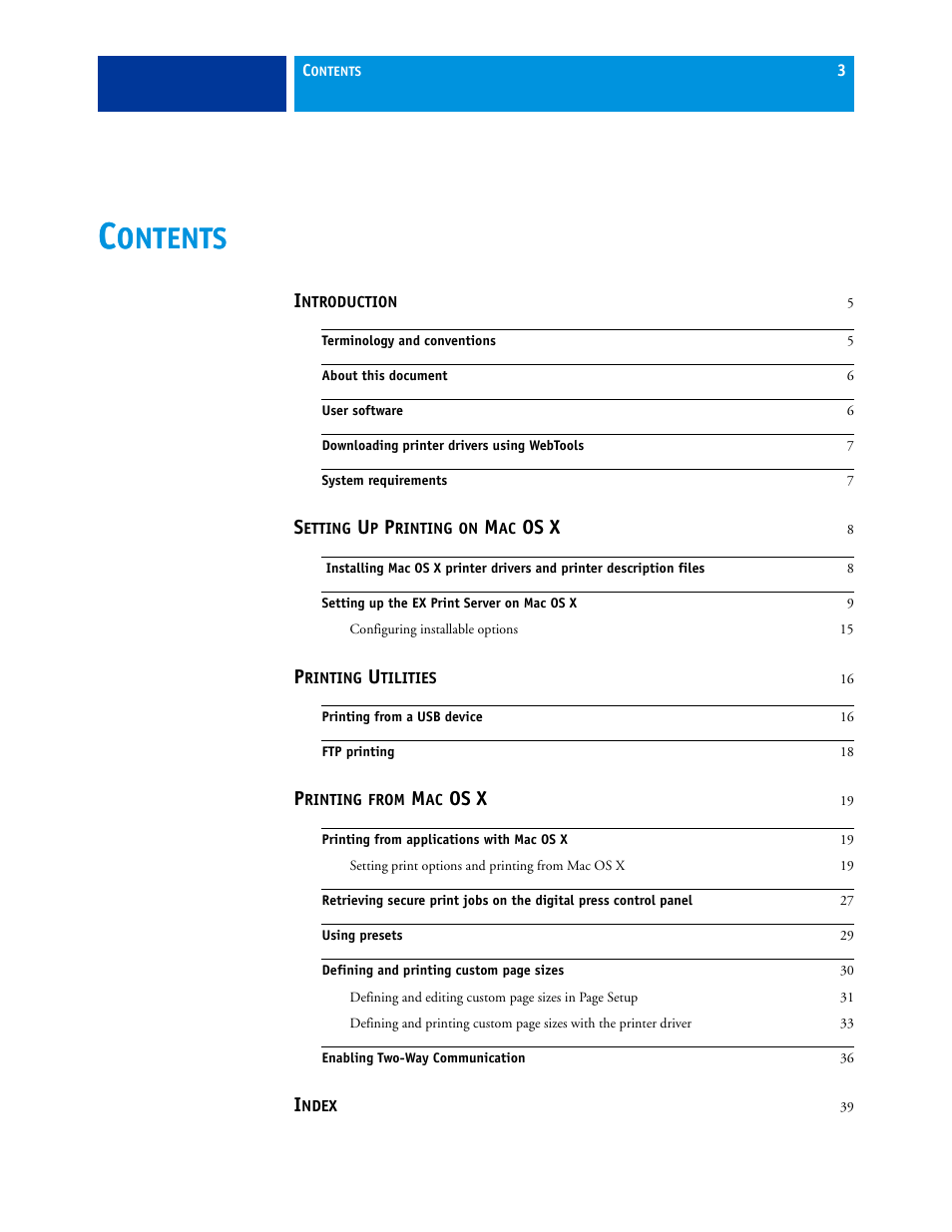 Ontents | Xerox 45069888 User Manual | Page 3 / 40