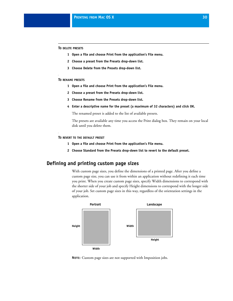 Defining and printing custom page sizes | Xerox 45069888 User Manual | Page 30 / 40