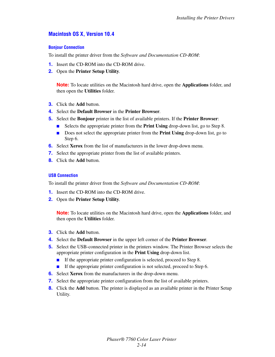 Xerox 7760 User Manual | Page 34 / 158