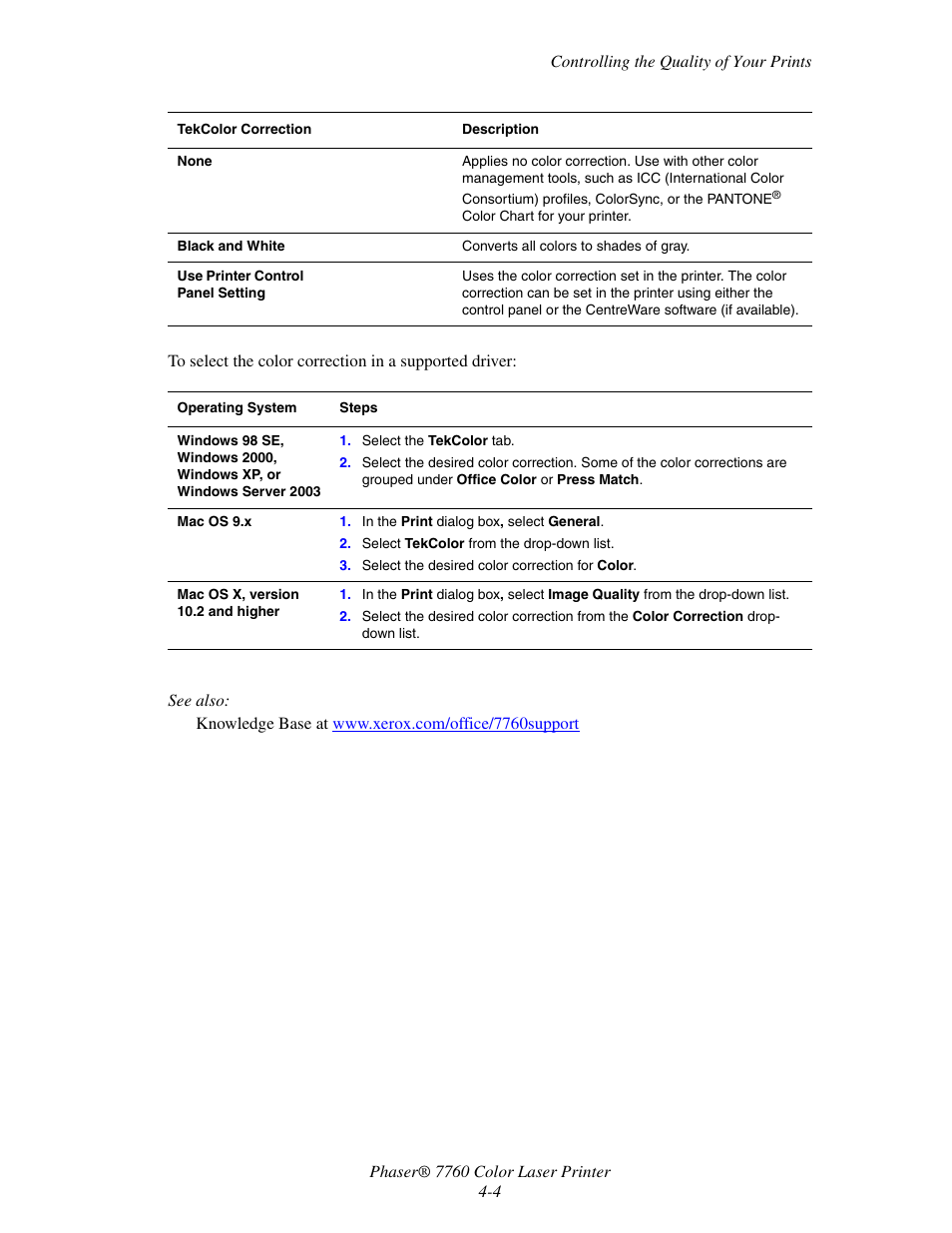 Xerox 7760 User Manual | Page 91 / 158