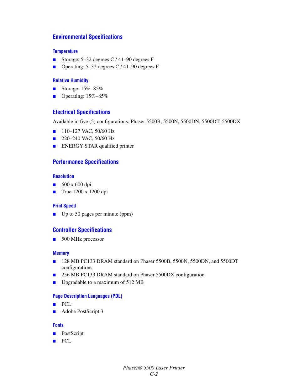 Xerox 5500 User Manual | Page 2 / 3