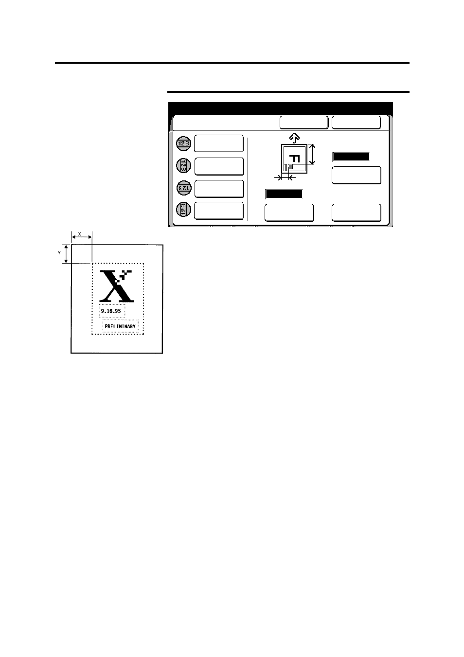 How to change the copy features (continued), Stamp location and orientation (continued) | Xerox MAX 200 User Manual | Page 202 / 284