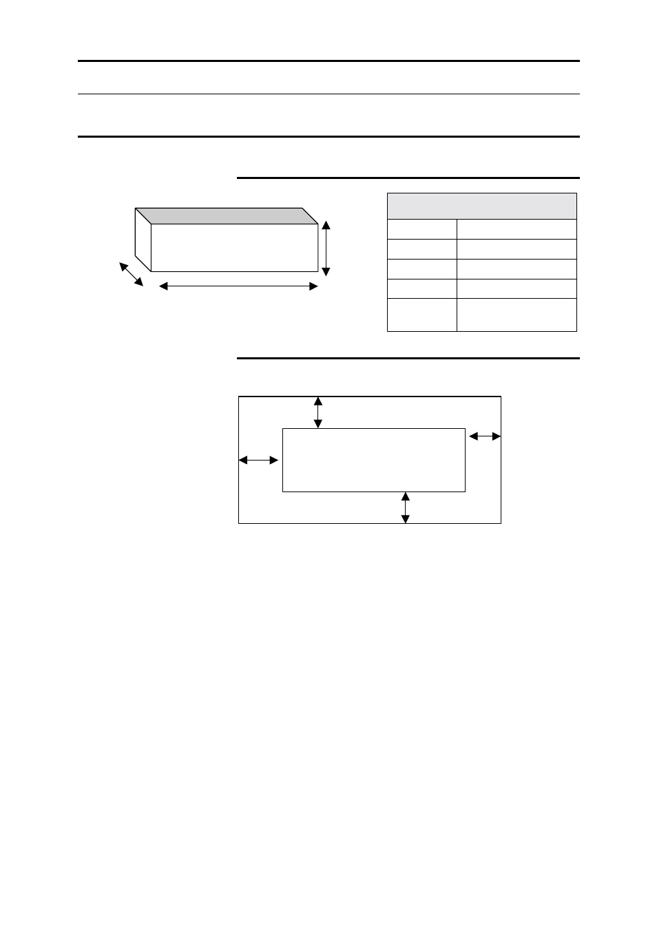 Technical data, Printer specifications, Physical characteristics | Floor space requirements, Physical characteristics floor space requirements, Technical data printer specifications | Xerox MAX 200 User Manual | Page 280 / 284