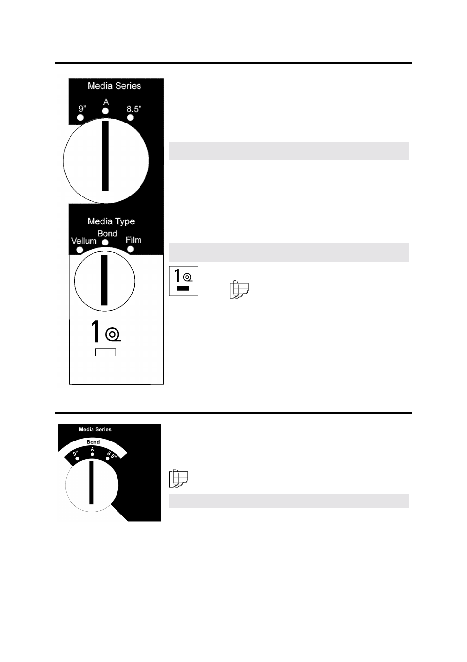 Media type and series panel, Media series panel (tray 5), Ge 38 | E 38, Is se, Set f | Xerox MAX 200 User Manual | Page 40 / 284