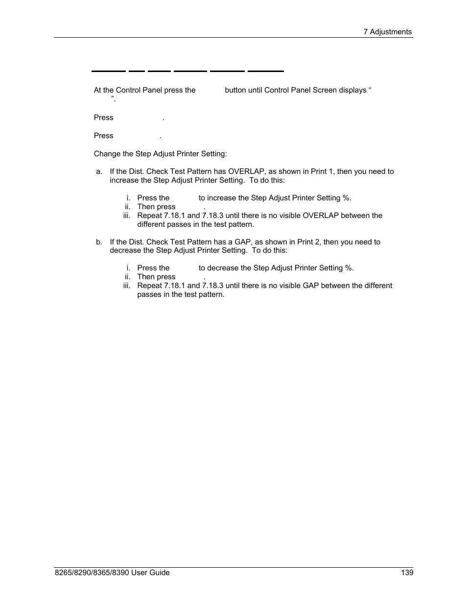 3 modify the step adjust printer setting | Xerox 8290 User Manual | Page 147 / 152