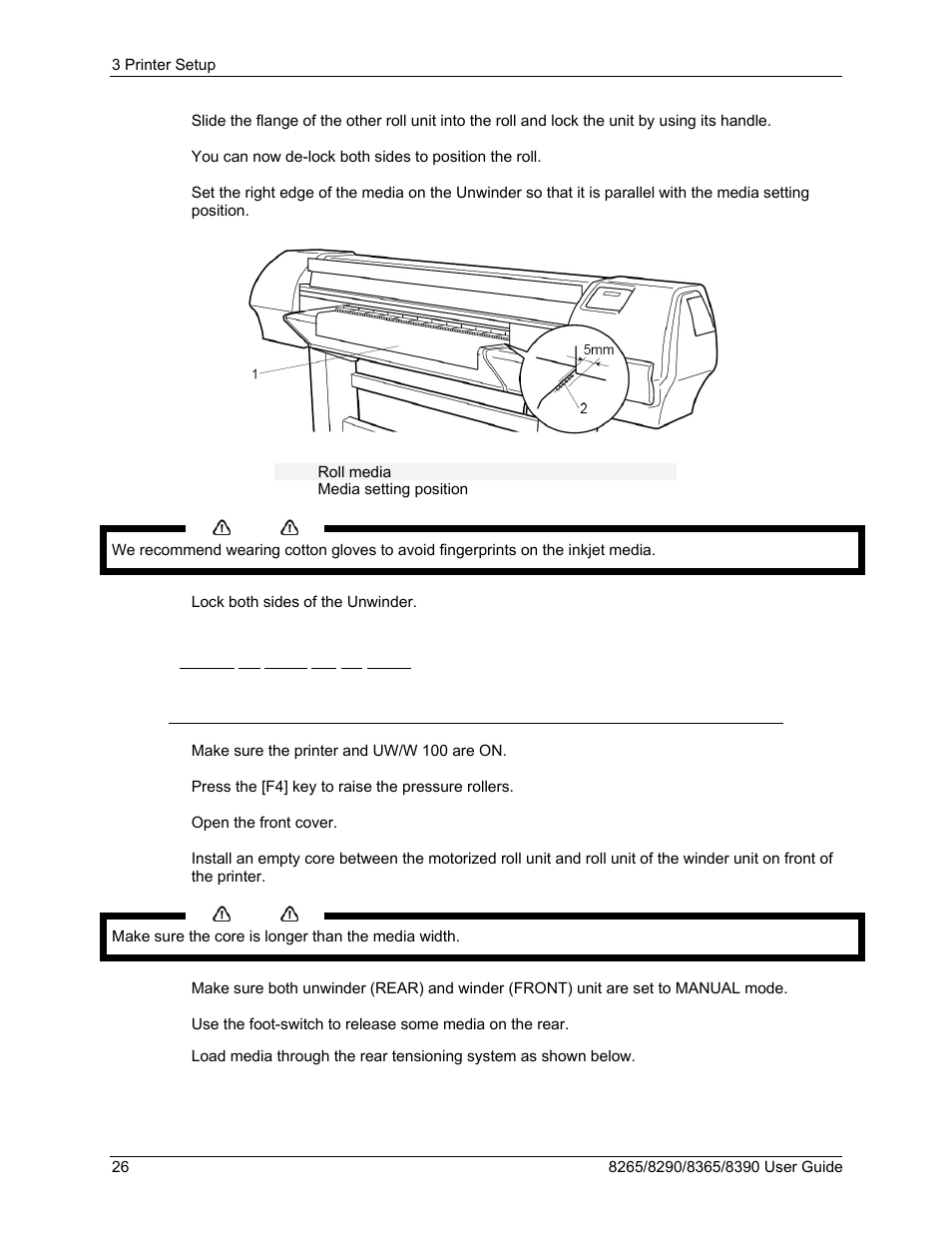 2 loading the media into the printer | Xerox 8290 User Manual | Page 34 / 152