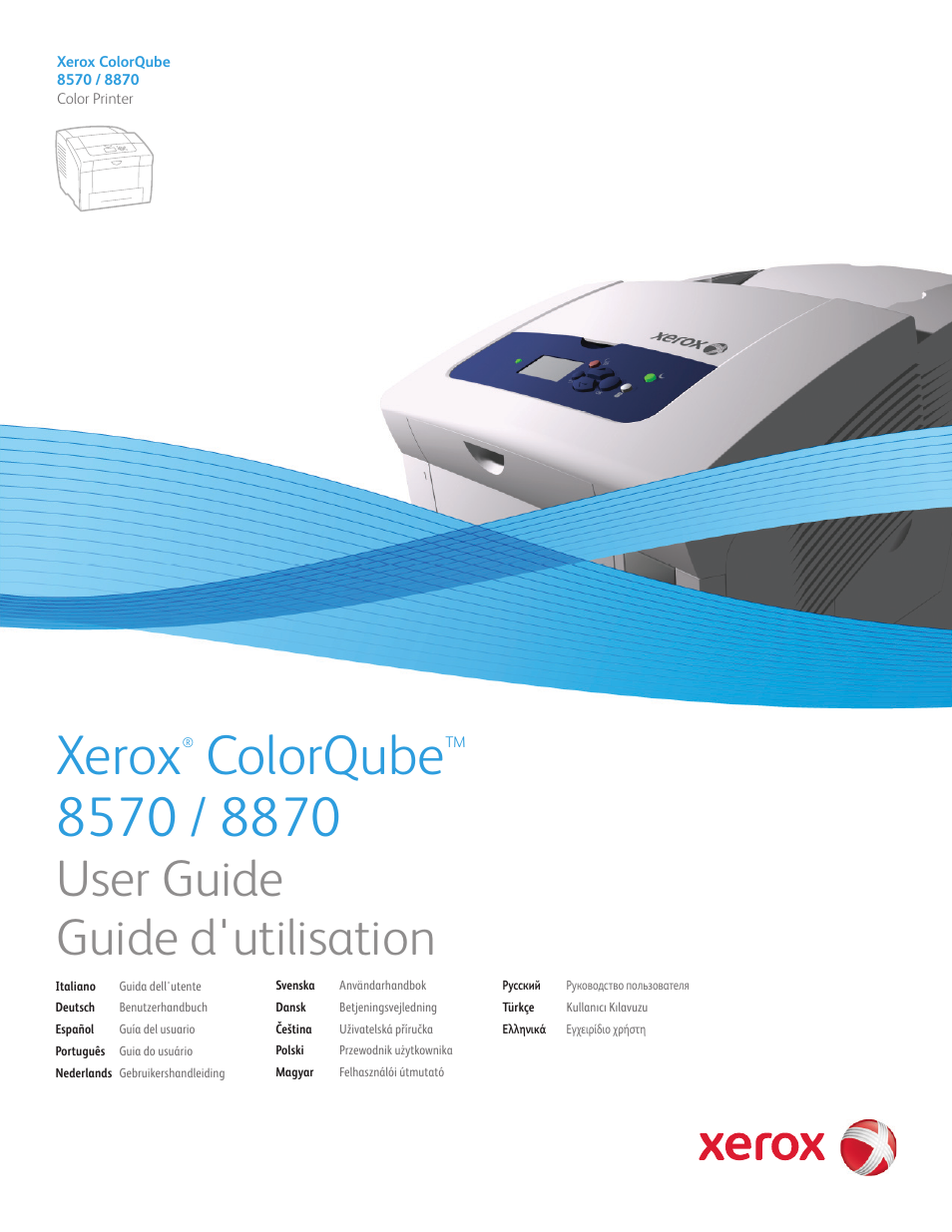 Xerox COLORQUBE 8870 User Manual | 200 pages