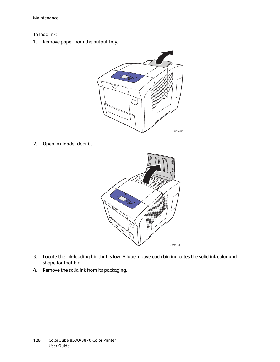 Xerox COLORQUBE 8870 User Manual | Page 128 / 200