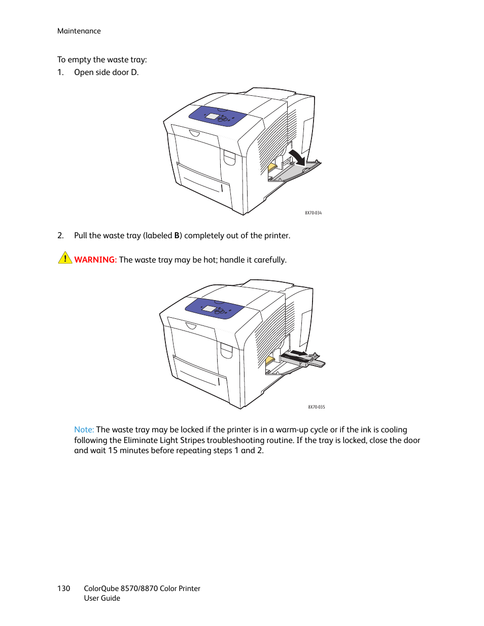 Xerox COLORQUBE 8870 User Manual | Page 130 / 200