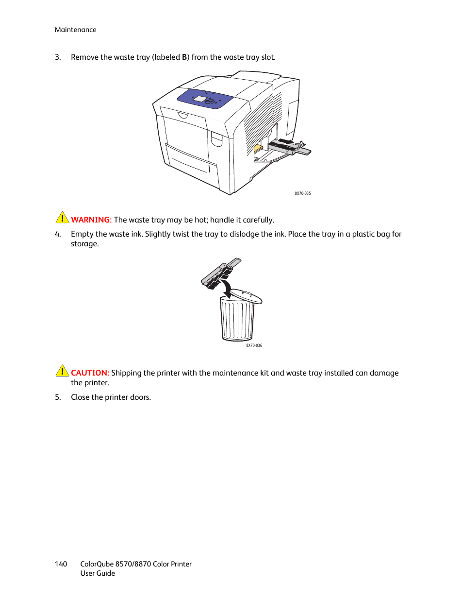 Xerox COLORQUBE 8870 User Manual | Page 140 / 200