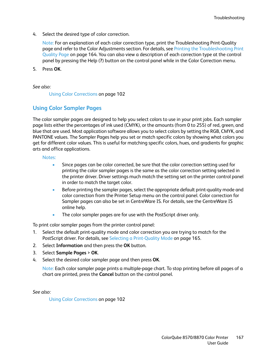 Xerox COLORQUBE 8870 User Manual | Page 167 / 200