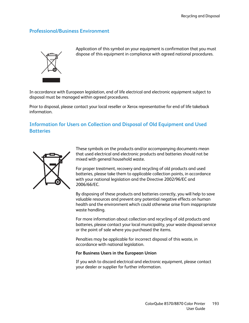 Xerox COLORQUBE 8870 User Manual | Page 193 / 200