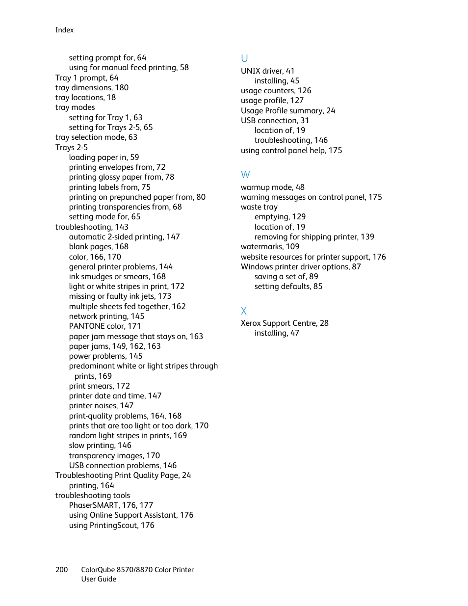 Xerox COLORQUBE 8870 User Manual | Page 200 / 200