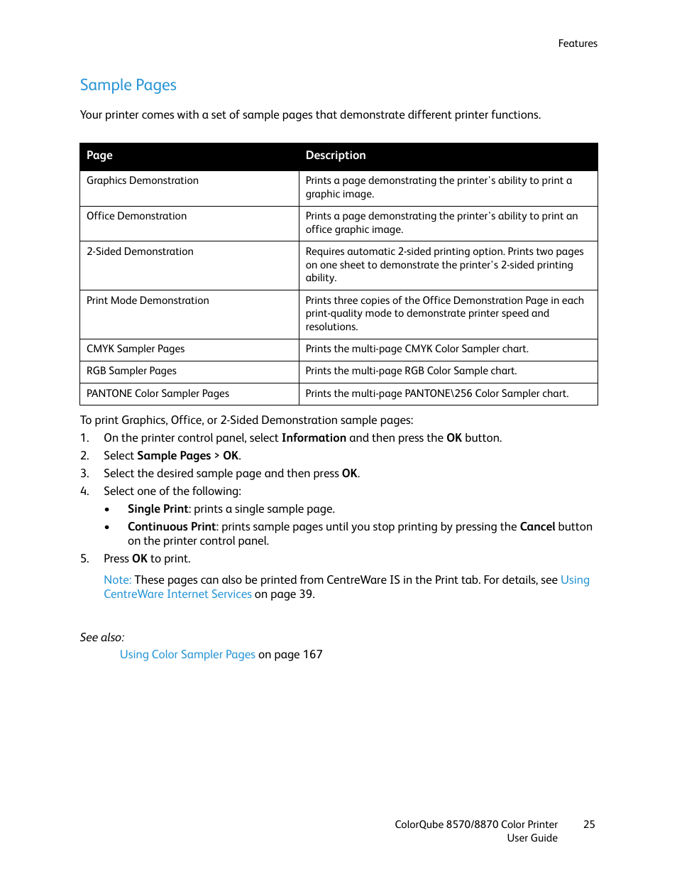 Sample pages | Xerox COLORQUBE 8870 User Manual | Page 25 / 200
