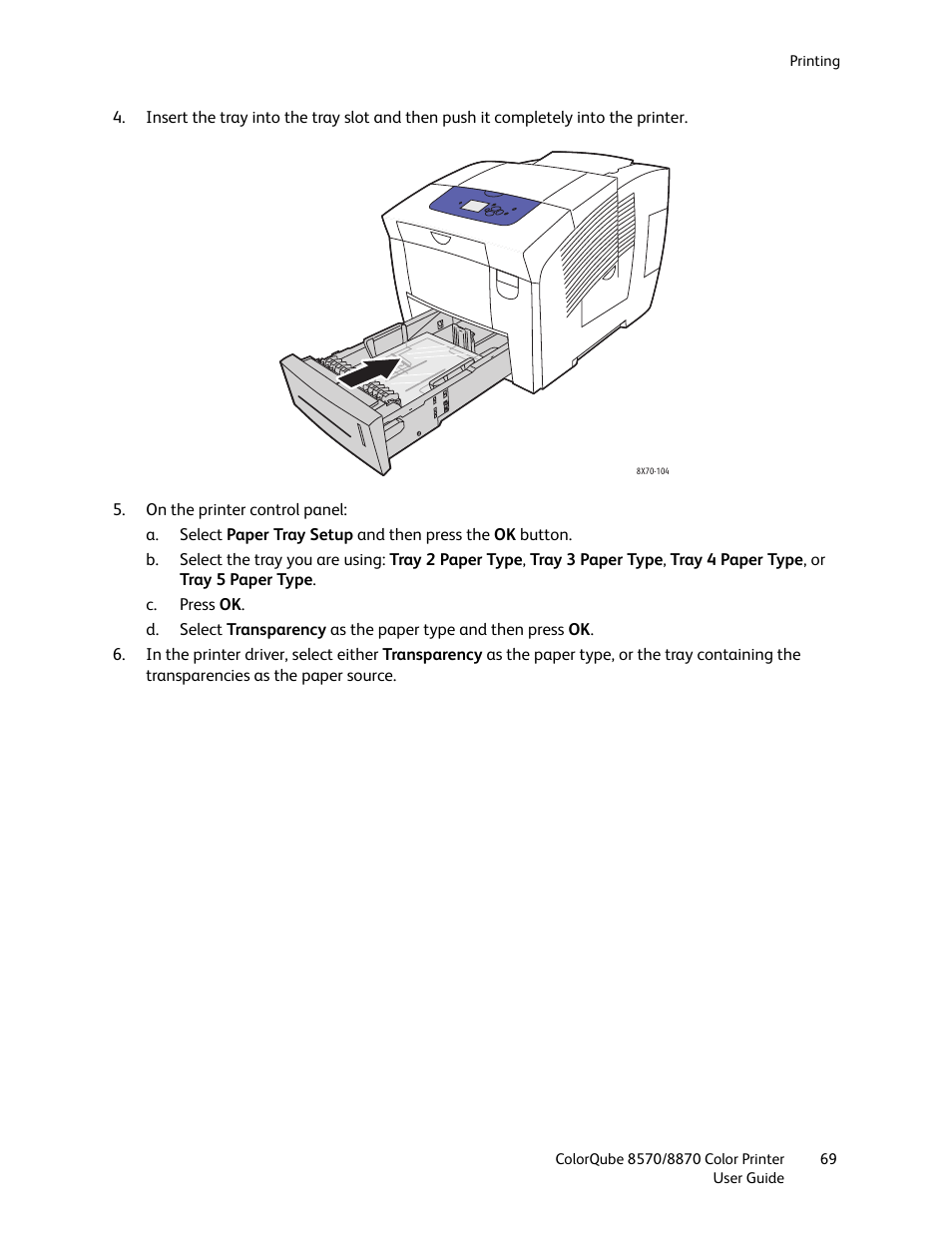 Xerox COLORQUBE 8870 User Manual | Page 69 / 200