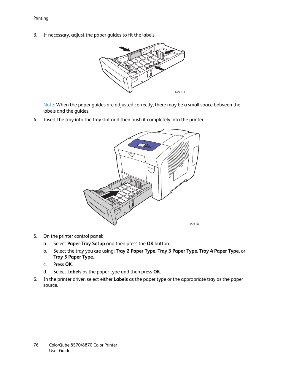 Xerox COLORQUBE 8870 User Manual | Page 76 / 200