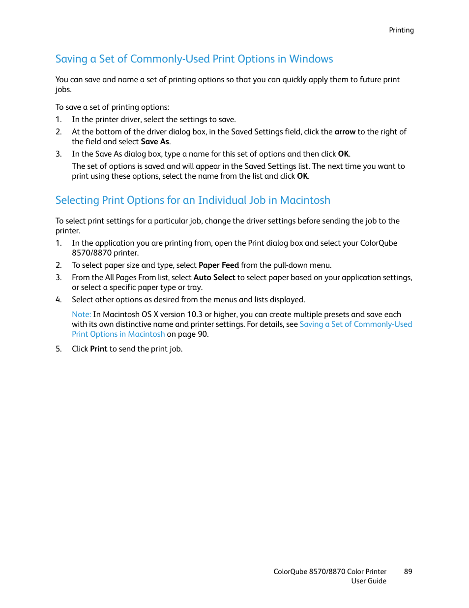 Xerox COLORQUBE 8870 User Manual | Page 89 / 200