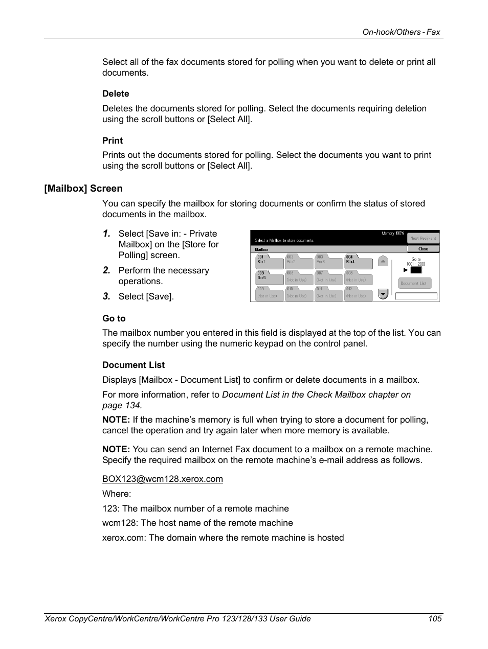 Xerox 604P18057 User Manual | Page 105 / 364