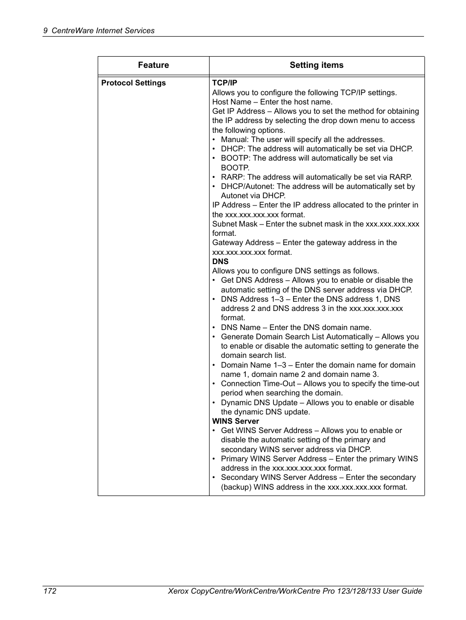 Xerox 604P18057 User Manual | Page 172 / 364