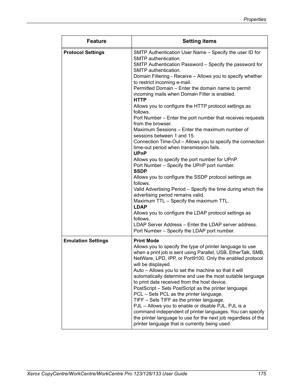 Xerox 604P18057 User Manual | Page 175 / 364