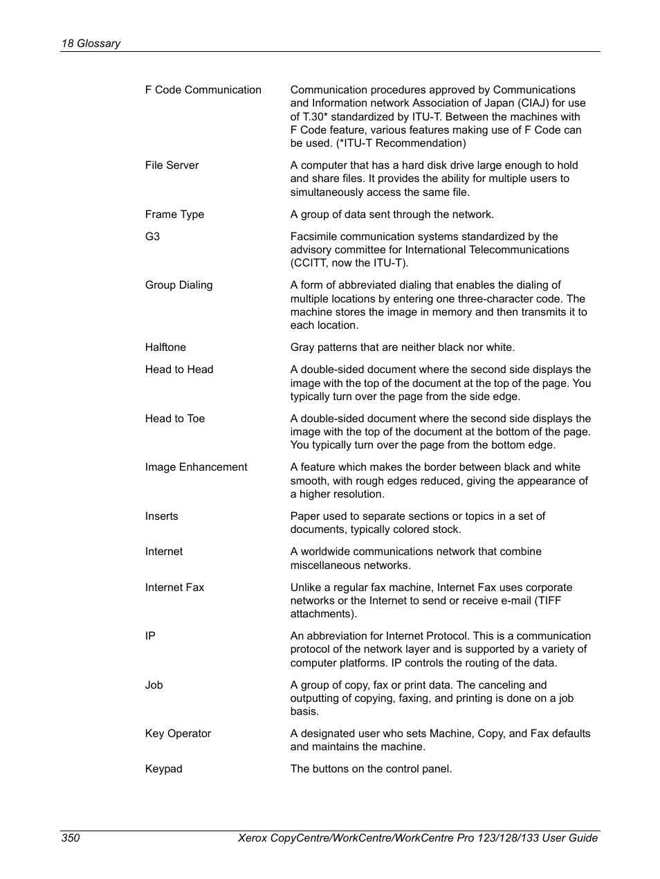 Xerox 604P18057 User Manual | Page 350 / 364