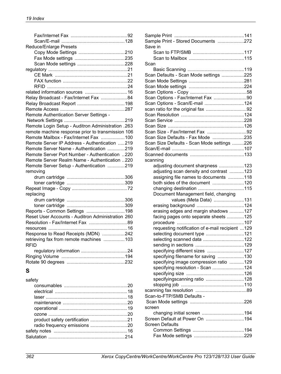 Xerox 604P18057 User Manual | Page 362 / 364