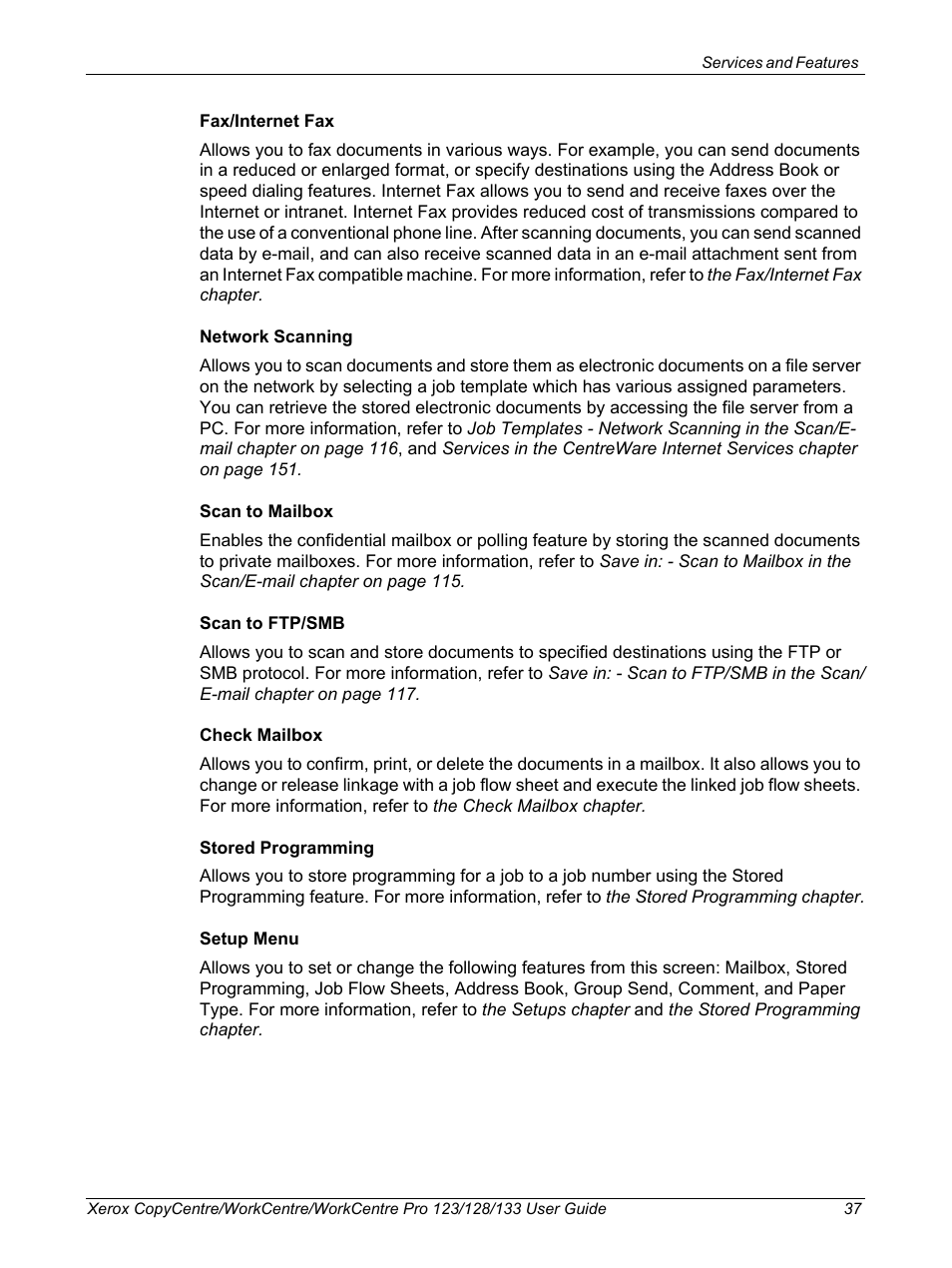 Xerox 604P18057 User Manual | Page 37 / 364