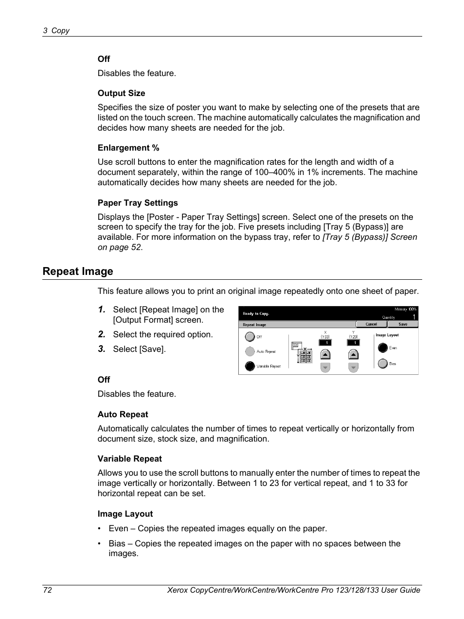 Repeat image | Xerox 604P18057 User Manual | Page 72 / 364